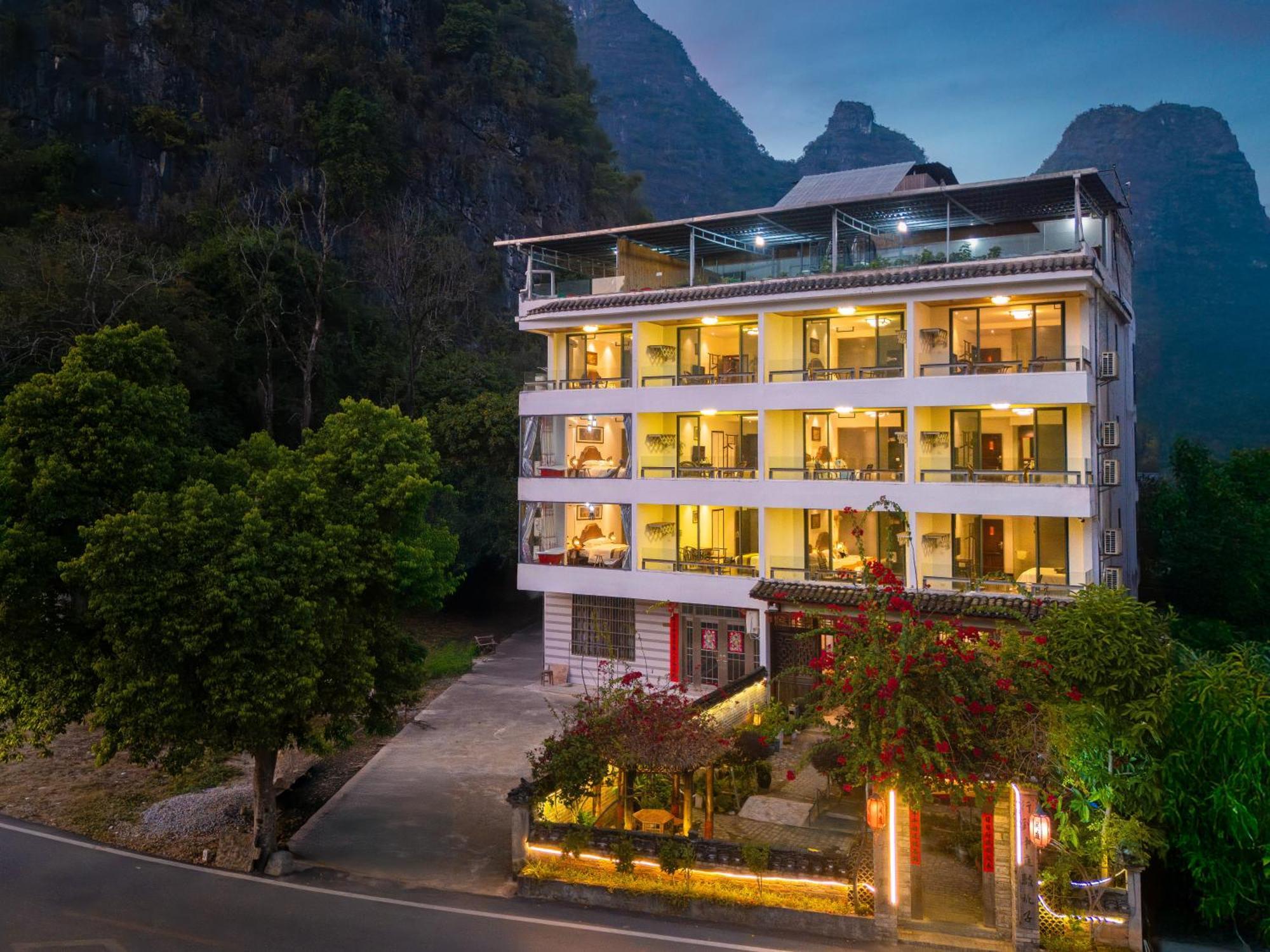 Leisure Courtyard Hotel Yangshuo-Free Shuttle Bus To Yangshuo Station Stay 2 Nights One Way Kültér fotó